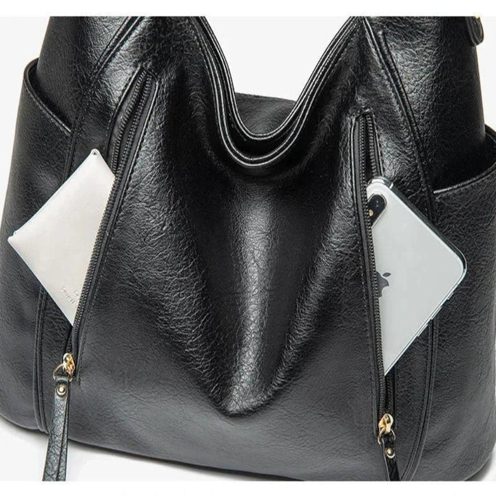 Mélanie | Sac Épaule Élégant Multi-Zips