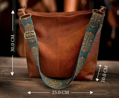 Maïa | Sac Bandoulière Bohème Cuir Vintage