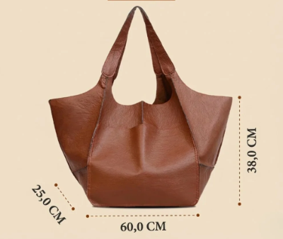 Élise | Sac Cabas Oversize Cuir Souple