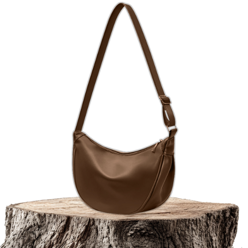 Léa | Sac Bandoulière Demi-Lune Minimaliste