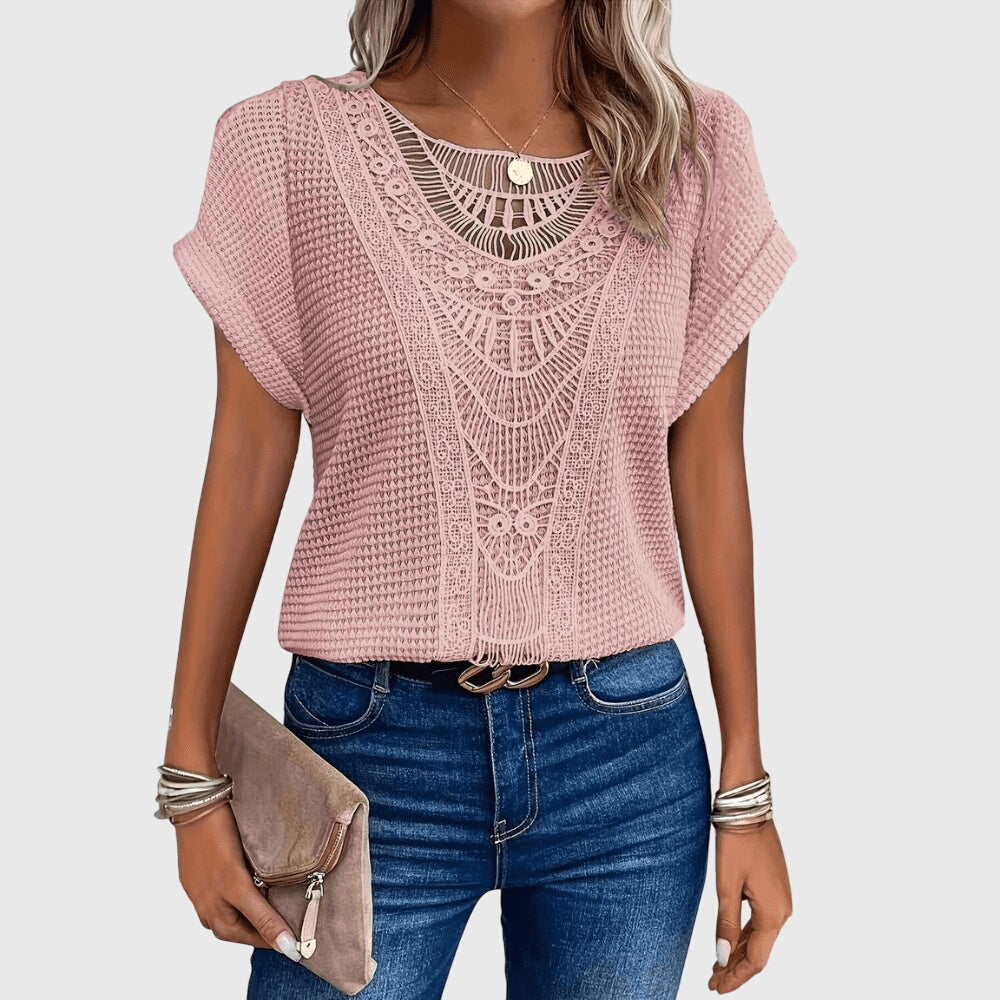 Perle | Blouse Élégante Style Ibiza
