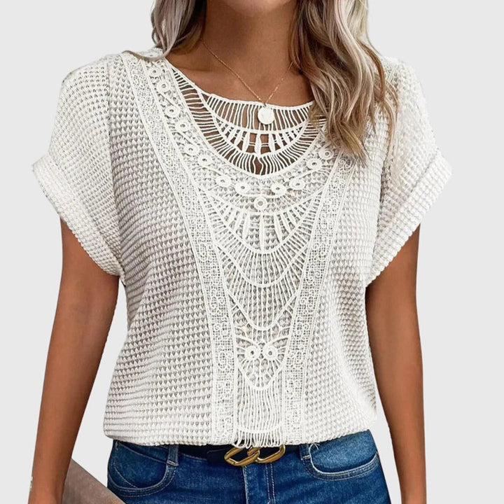 Perle | Blouse Élégante Style Ibiza