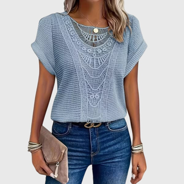 Perle | Blouse Élégante Style Ibiza