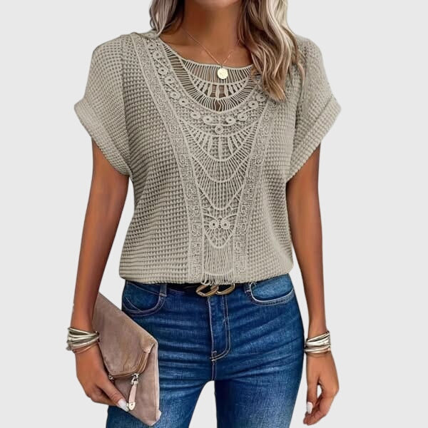Perle | Blouse Élégante Style Ibiza