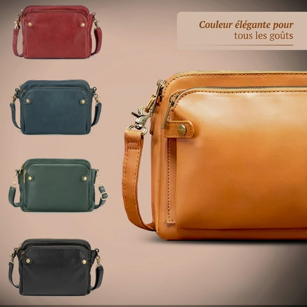 Pauline | Sac Bandoulière Double Compartiment
