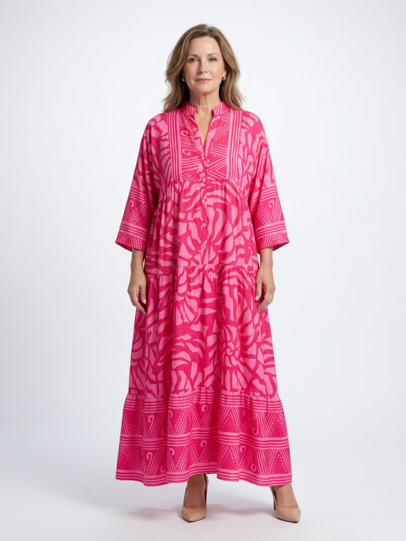 Robe Midi à Boutons Marielle