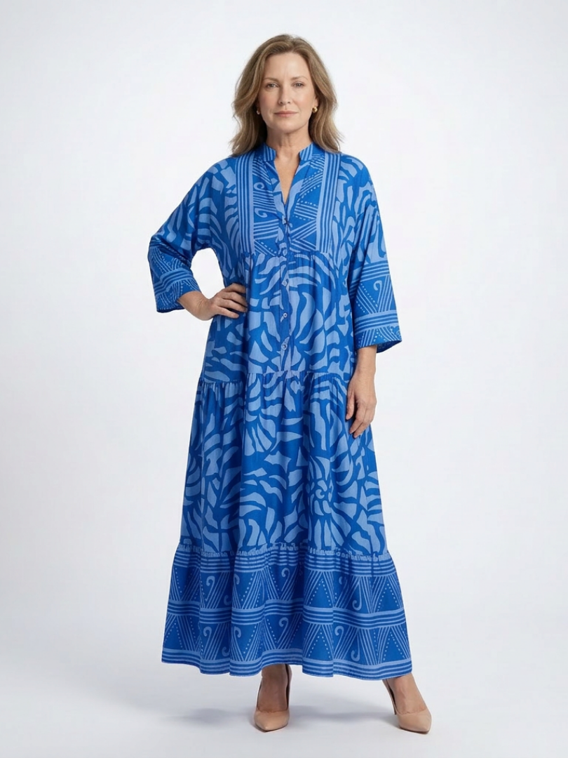 Robe Midi à Boutons Marielle
