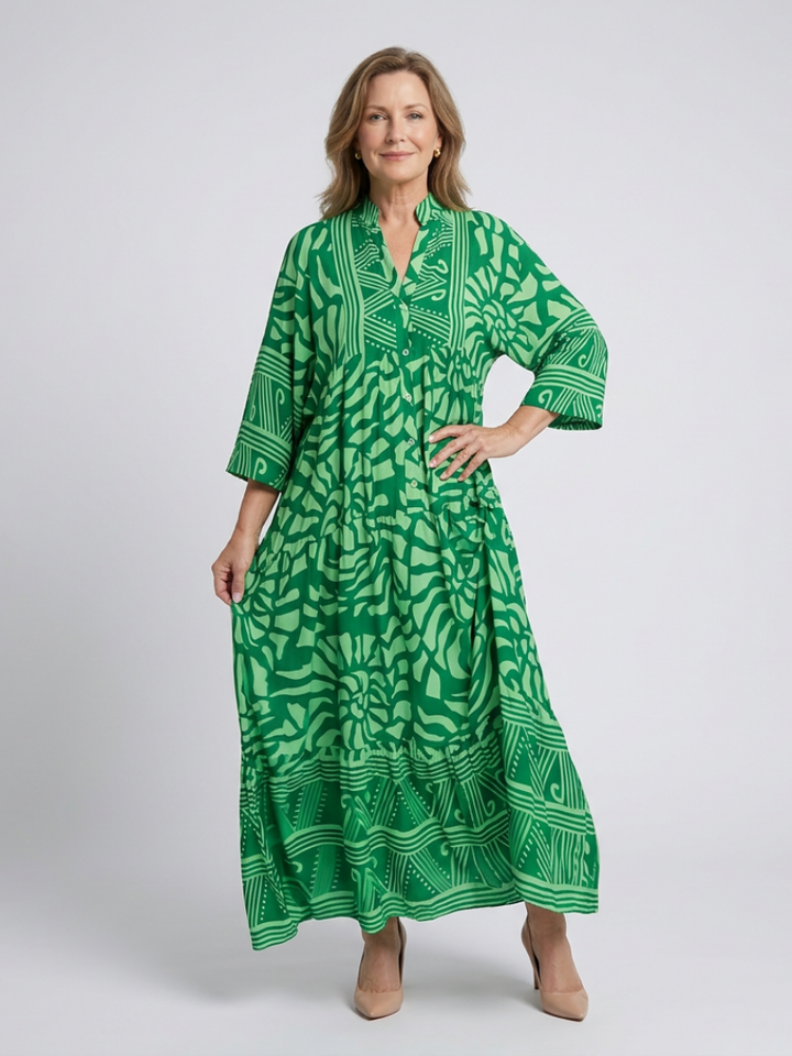 Robe Midi à Boutons Marielle