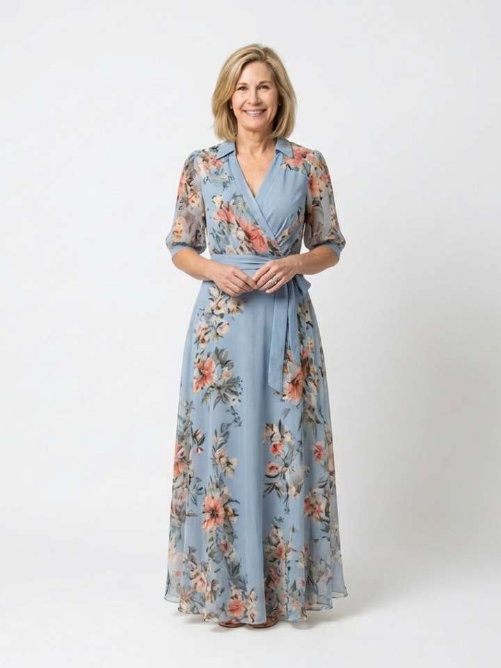 Robe Maxi à Enveloppe Elowen