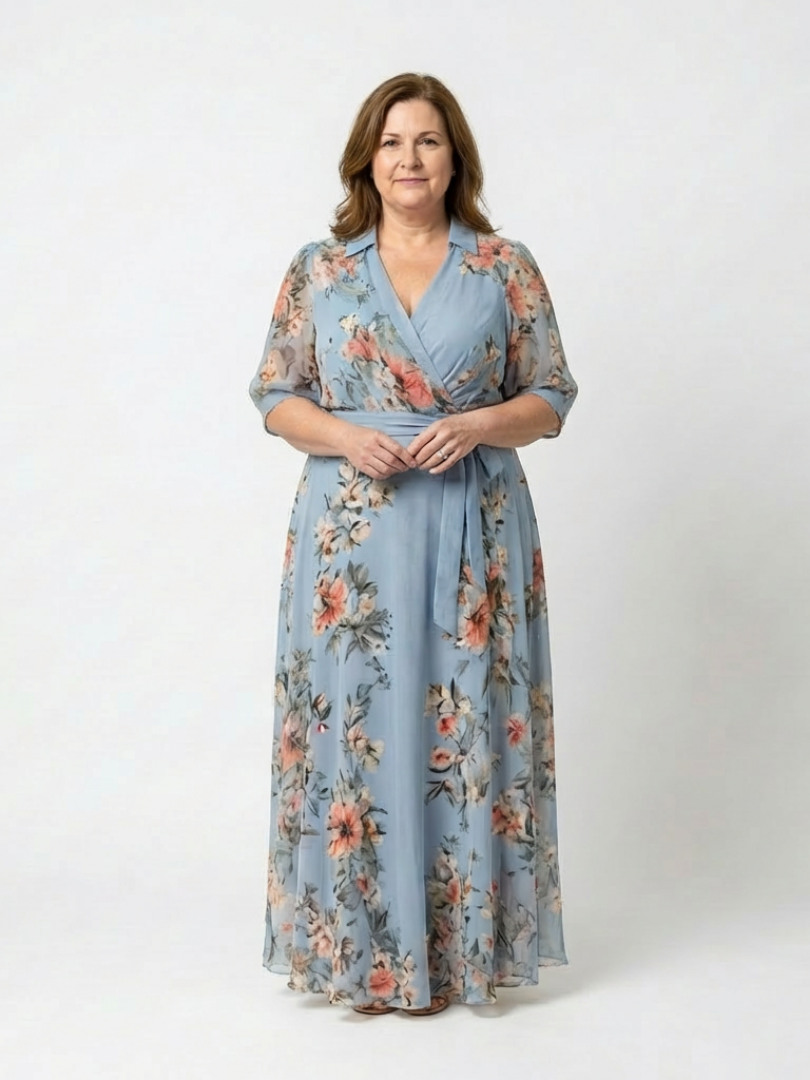Robe Maxi à Enveloppe Elowen