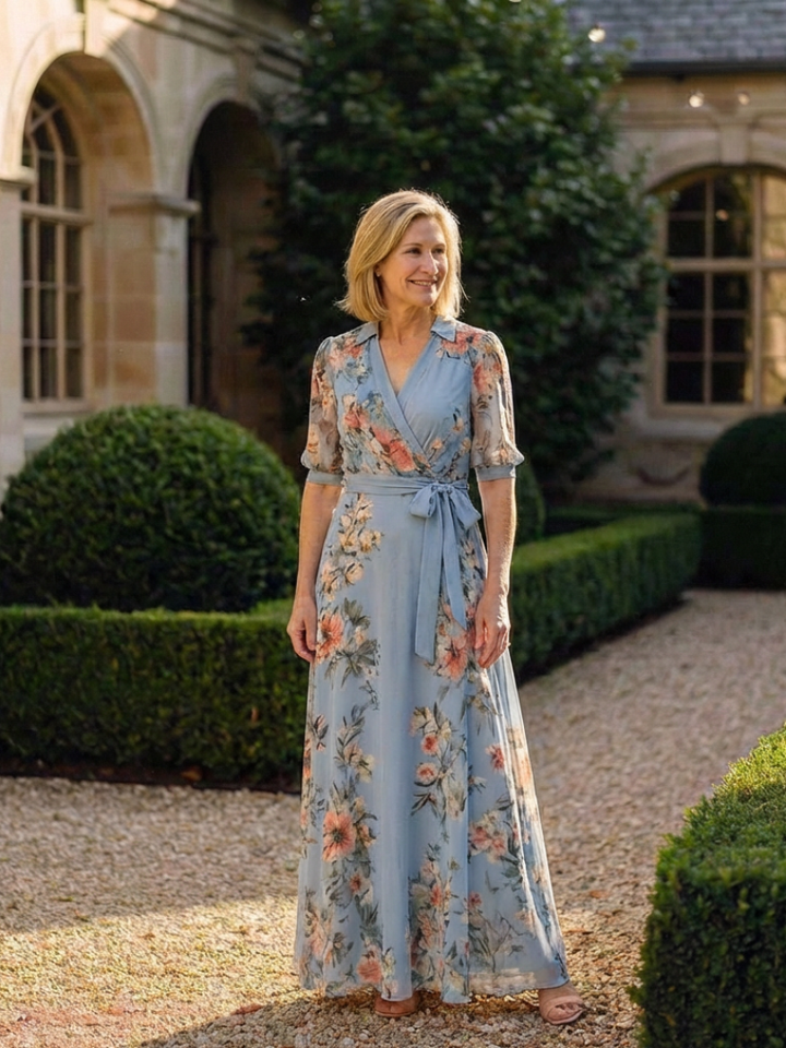 Robe Maxi à Enveloppe Elowen